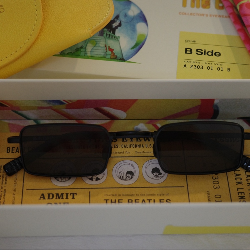 The Beatles x AKILA Eyewear - B Side Sunglasses (Black)